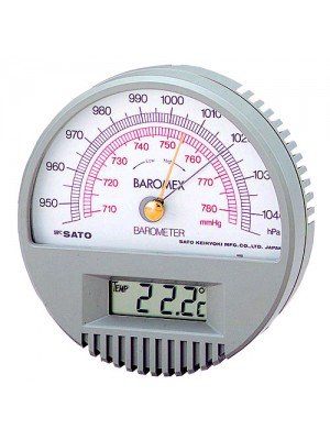 Sato Baromex 7612-00 Barometer with Digital Thermometer