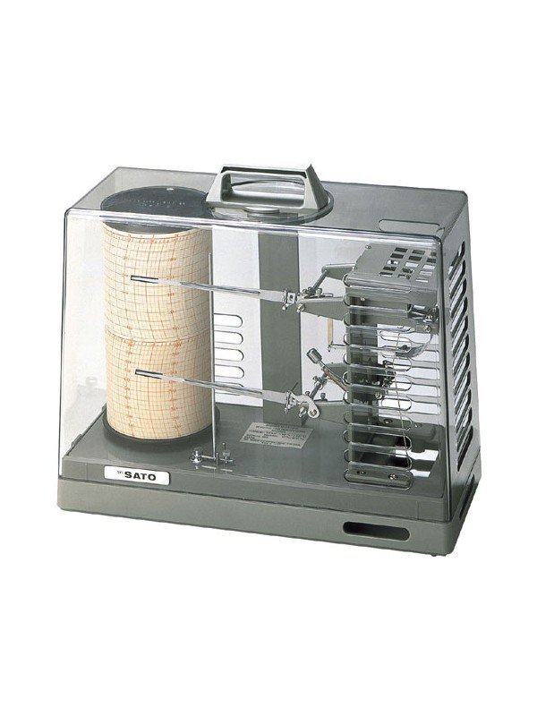 Sato Thermohygrograph Sigma II 7210-00 7211-00 Sato Thermohygrograph Sigma II 7210-00 7211-00