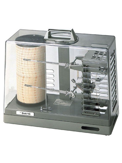 Sato Thermohygrograph Sigma II 7210-00 7211-00