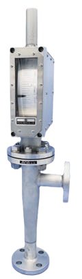Ryutai Kogyo EM Series flowmeter with bottom inlet and side outlet
